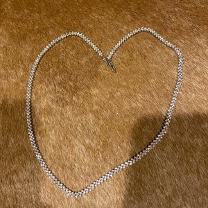Heart shape diamonds necklace